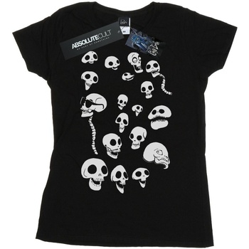 Abbigliamento Donna T-shirts a maniche lunghe Corpse Bride Afterlife Skulls Nero