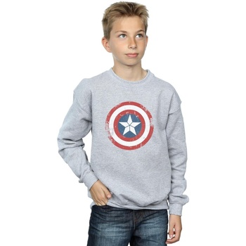 Abbigliamento Bambino Felpe Marvel Captain America Civil War Distressed Shield Grigio