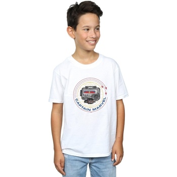 Abbigliamento Bambino T-shirt maniche corte Marvel Captain  Pager Bianco