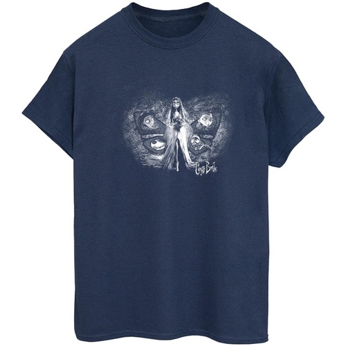 Abbigliamento Donna T-shirts a maniche lunghe Corpse Bride Emily Butterfly Blu