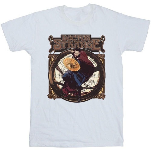 Abbigliamento Bambino T-shirt maniche corte Marvel Doctor Strange Circle Bianco
