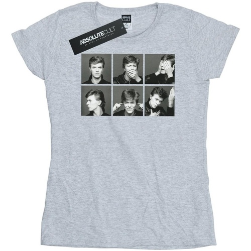 Abbigliamento Donna T-shirts a maniche lunghe David Bowie Photo Collage Grigio