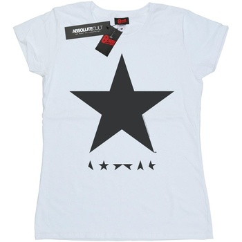 Abbigliamento Donna T-shirts a maniche lunghe David Bowie Star Logo Bianco