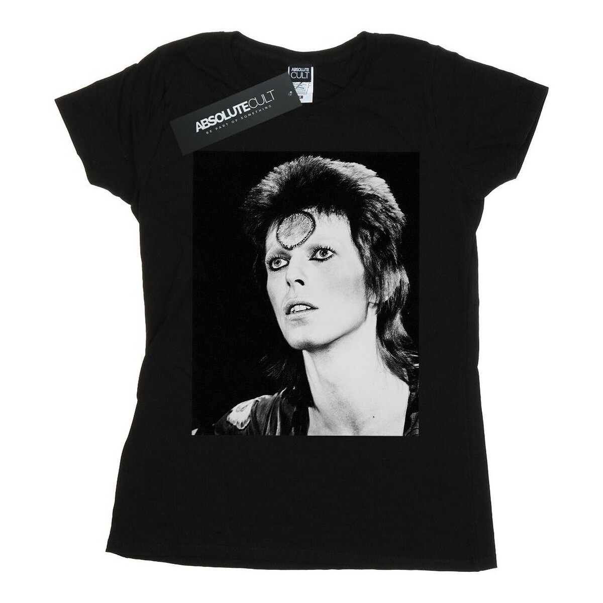 Abbigliamento Donna T-shirts a maniche lunghe David Bowie Ziggy Looking Nero