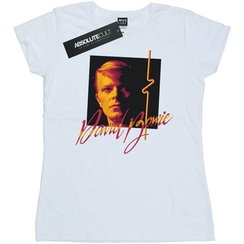 Abbigliamento Donna T-shirts a maniche lunghe David Bowie  Bianco