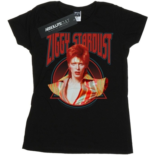 Abbigliamento Donna T-shirts a maniche lunghe David Bowie Ziggy Stardust Nero
