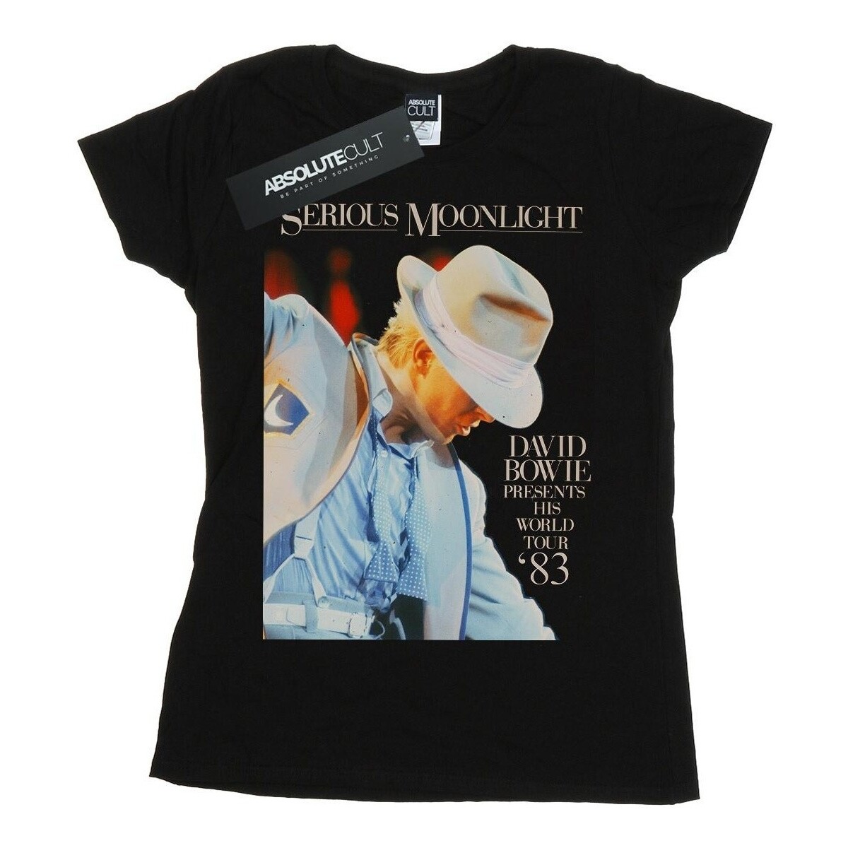 Abbigliamento Donna T-shirts a maniche lunghe David Bowie Serious Moonlight Nero