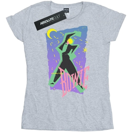 Abbigliamento Donna T-shirts a maniche lunghe David Bowie Moonlight Dance Grigio