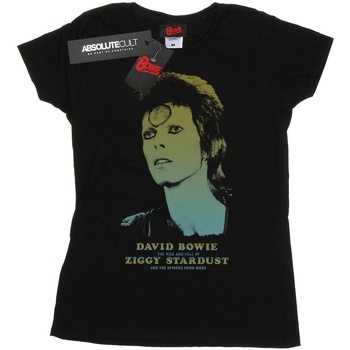 Abbigliamento Donna T-shirts a maniche lunghe David Bowie  Nero