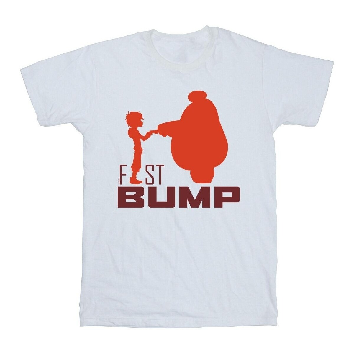 Abbigliamento Uomo T-shirts a maniche lunghe Disney Big Hero 6 Baymax Fist Bump Cutout Bianco