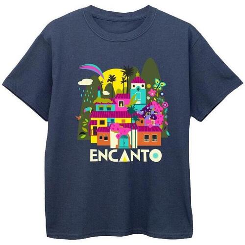 Abbigliamento Bambino T-shirt maniche corte Disney Encanto Many Houses Blu