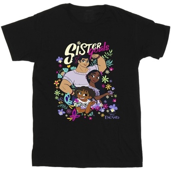 Abbigliamento Bambino T-shirt maniche corte Disney Encanto Sister Goals Nero
