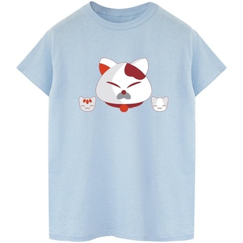 Abbigliamento Uomo T-shirts a maniche lunghe Disney Big Hero 6 Baymax Kitten Heads Blu