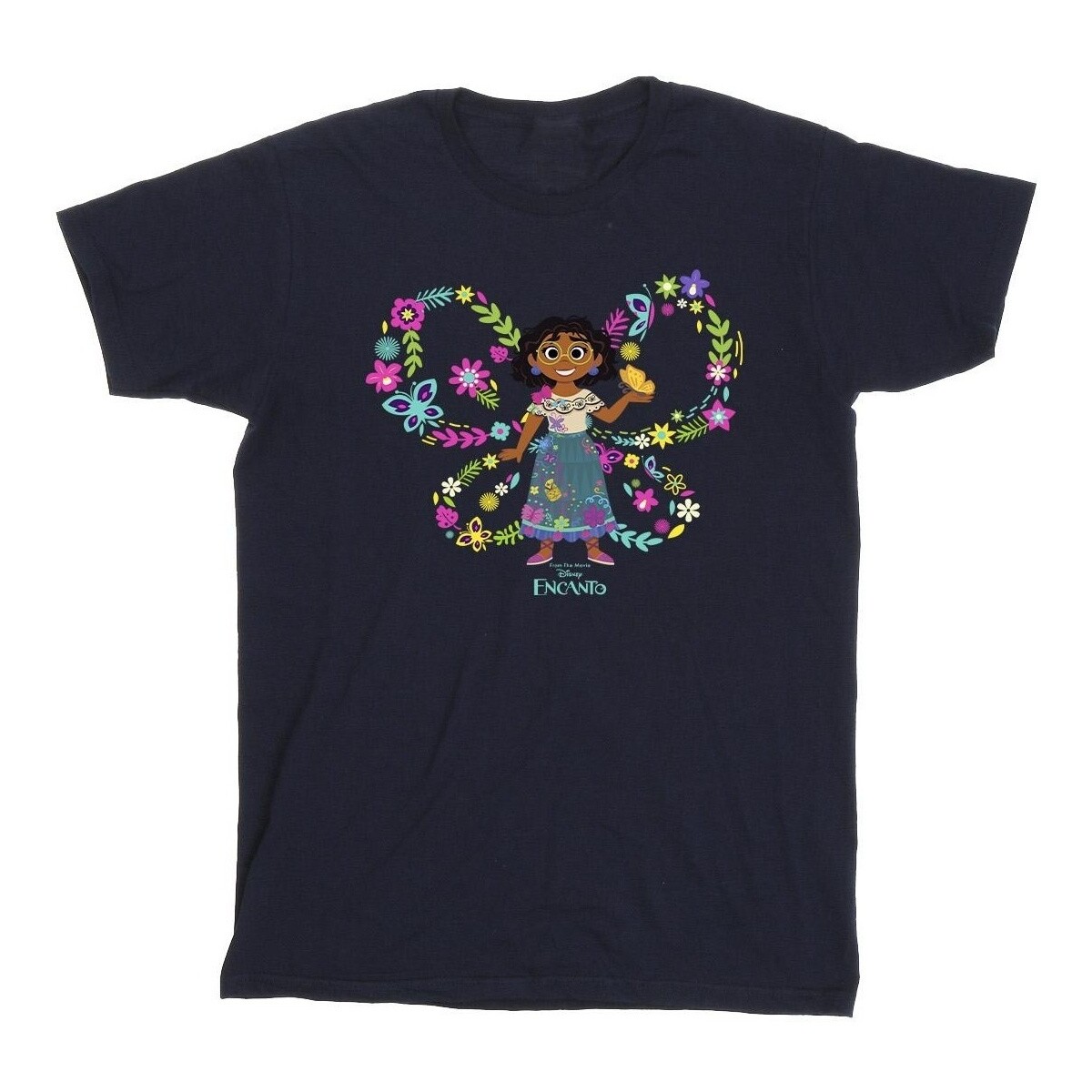 Abbigliamento Bambino T-shirt maniche corte Disney Encanto Mirabel Butterfly Blu