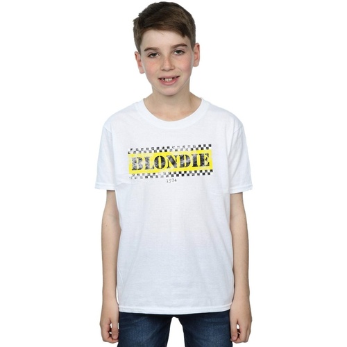 Abbigliamento Bambino T-shirt maniche corte Blondie Taxi 74 Bianco