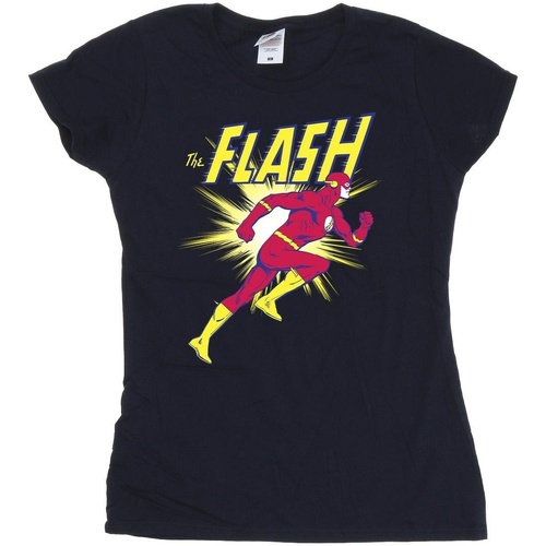 Abbigliamento Donna T-shirts a maniche lunghe Dc Comics The Flash Running Blu