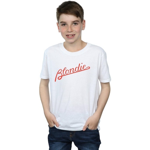 Abbigliamento Bambino T-shirt maniche corte Blondie Lines Logo Bianco