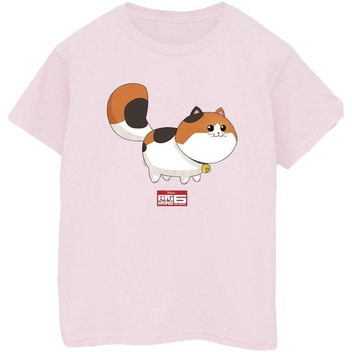 Abbigliamento Uomo T-shirts a maniche lunghe Disney Big Hero 6 Baymax Kitten Pose Rosso