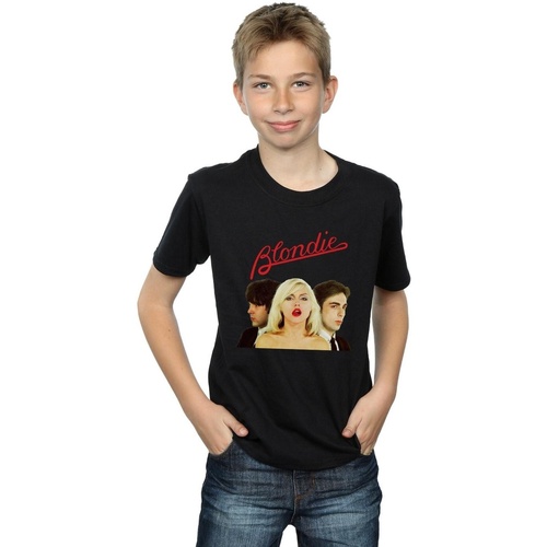 Abbigliamento Bambino T-shirt maniche corte Blondie Band Trio Nero
