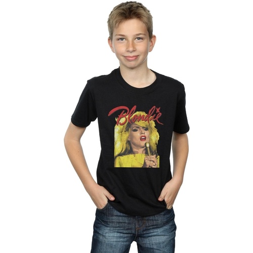 Abbigliamento Bambino T-shirt maniche corte Blondie Singing With Mic Nero