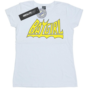 Abbigliamento Donna T-shirts a maniche lunghe Dc Comics Batgirl Logo Bianco
