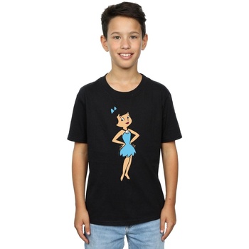 Abbigliamento Bambino T-shirt maniche corte The Flintstones  Nero