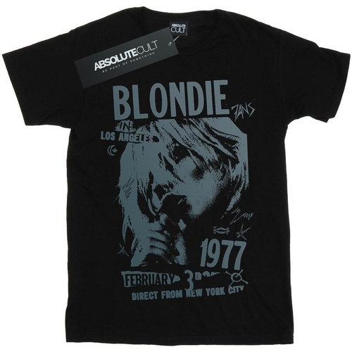 Abbigliamento Bambina T-shirts a maniche lunghe Blondie Tour 1977 Chest Nero