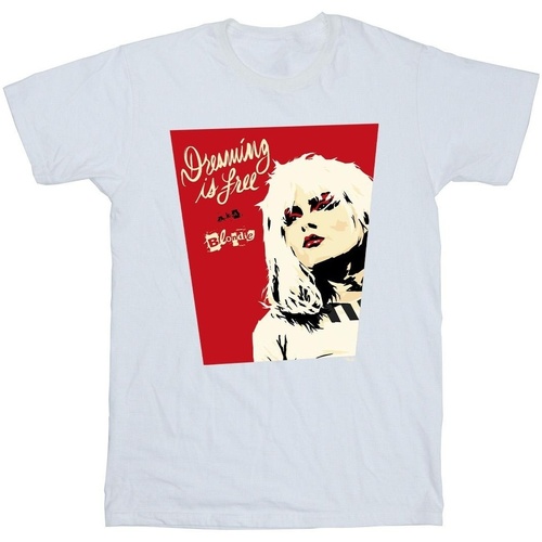 Abbigliamento Bambina T-shirts a maniche lunghe Blondie Dreaming Is Free Bianco