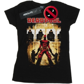 Abbigliamento Donna T-shirts a maniche lunghe Marvel Deadpool Target Practice Nero