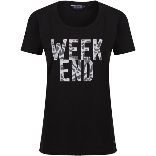 Abbigliamento Donna T-shirts a maniche lunghe Regatta Filandra VII Week End Nero