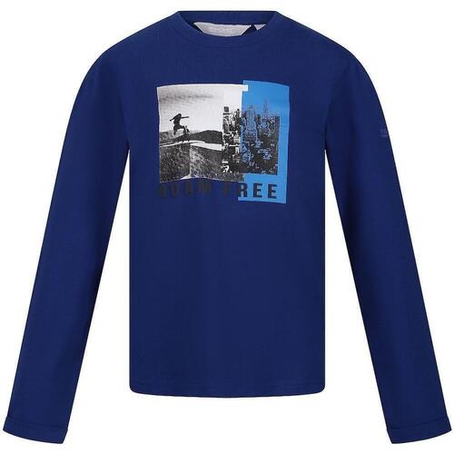 Abbigliamento Unisex bambino T-shirts a maniche lunghe Regatta Wenbie III Blu