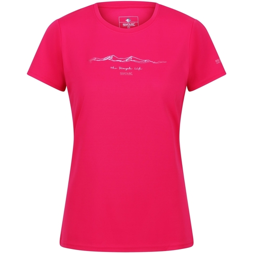 Abbigliamento Donna T-shirts a maniche lunghe Regatta Fingal VII The Simple Life Rosso