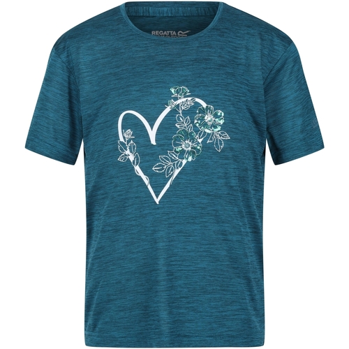 Abbigliamento Unisex bambino T-shirt maniche corte Regatta Findley Keep Going Blu
