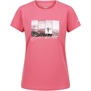 Abbigliamento Donna T-shirts a maniche lunghe Regatta Fingal VII Embrace The Outdoors Rosso