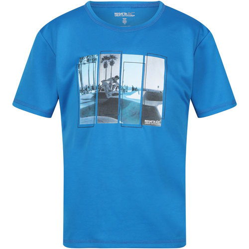 Abbigliamento Unisex bambino T-shirt maniche corte Regatta Alvarado VII Blu