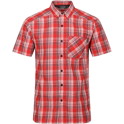 Abbigliamento Uomo Camicie maniche corte Regatta Mindano VII Rosso