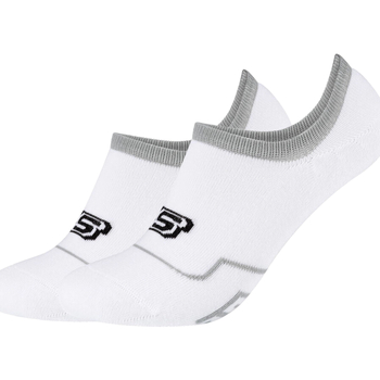 Skechers 2PPK Cushioned Footy Socks Bianco