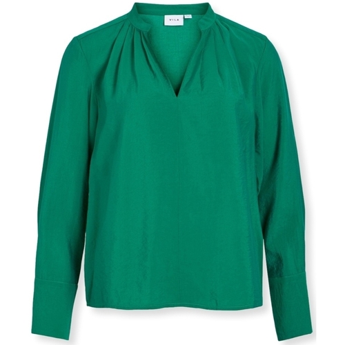 Abbigliamento Donna Top / Blusa Vila Top Milla L/S - Ultramarine Green Verde