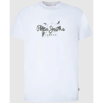 Abbigliamento Uomo T-shirt maniche corte Pepe jeans PM509208 COUNT Bianco