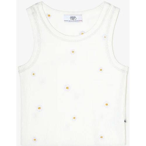 Abbigliamento Bambina Top / T-shirt senza maniche Le Temps des Cerises Canotta LYAGI Bianco