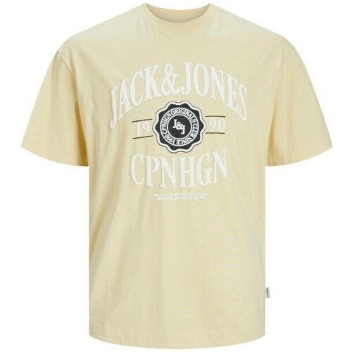 Abbigliamento Uomo T-shirt maniche corte Jack & Jones 12251899 JORLUCCA Giallo