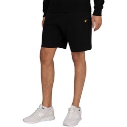Abbigliamento Uomo Shorts / Bermuda Lyle & Scott Pantaloncini in felpa con logo in cotone biologico Nero