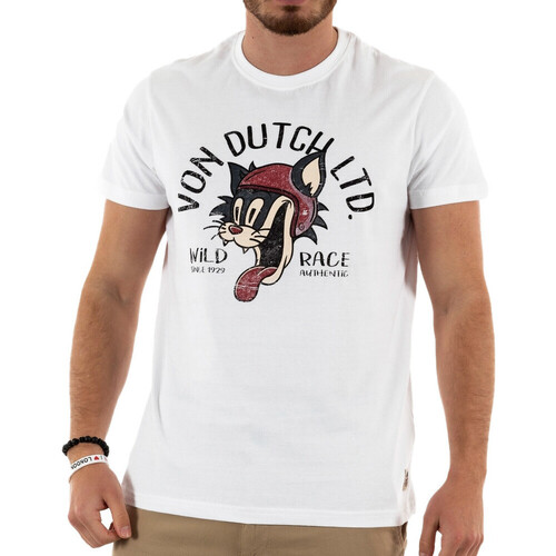 Abbigliamento Uomo T-shirt maniche corte Von Dutch VD/TRC/CAT Bianco
