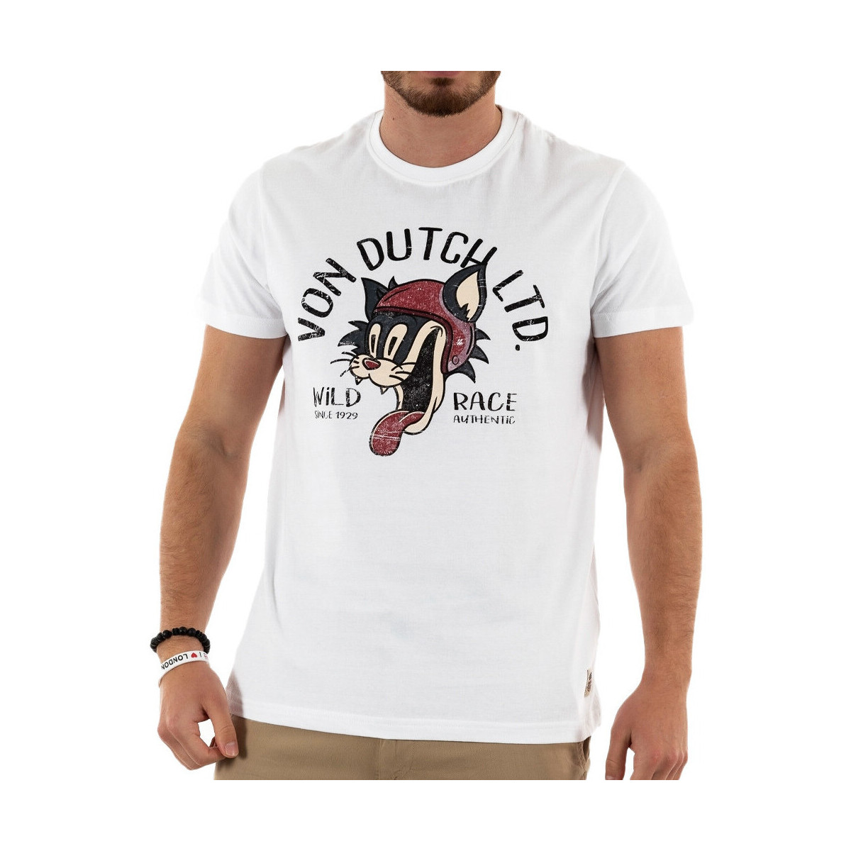 Abbigliamento Uomo T-shirt & Polo Von Dutch VD/TRC/CAT Bianco