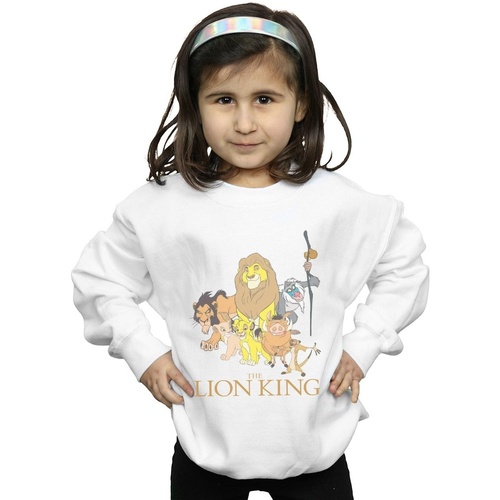 Abbigliamento Bambina Felpe Disney The Lion King Group Bianco