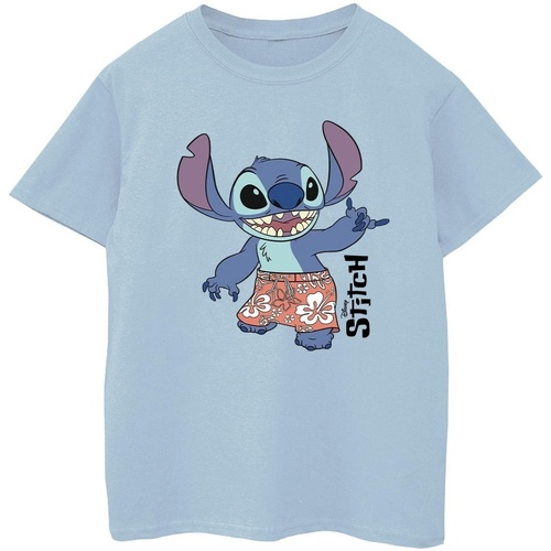 Abbigliamento Bambina T-shirt maniche corte Disney Lilo & Stitch Bermuda Shorts Blu
