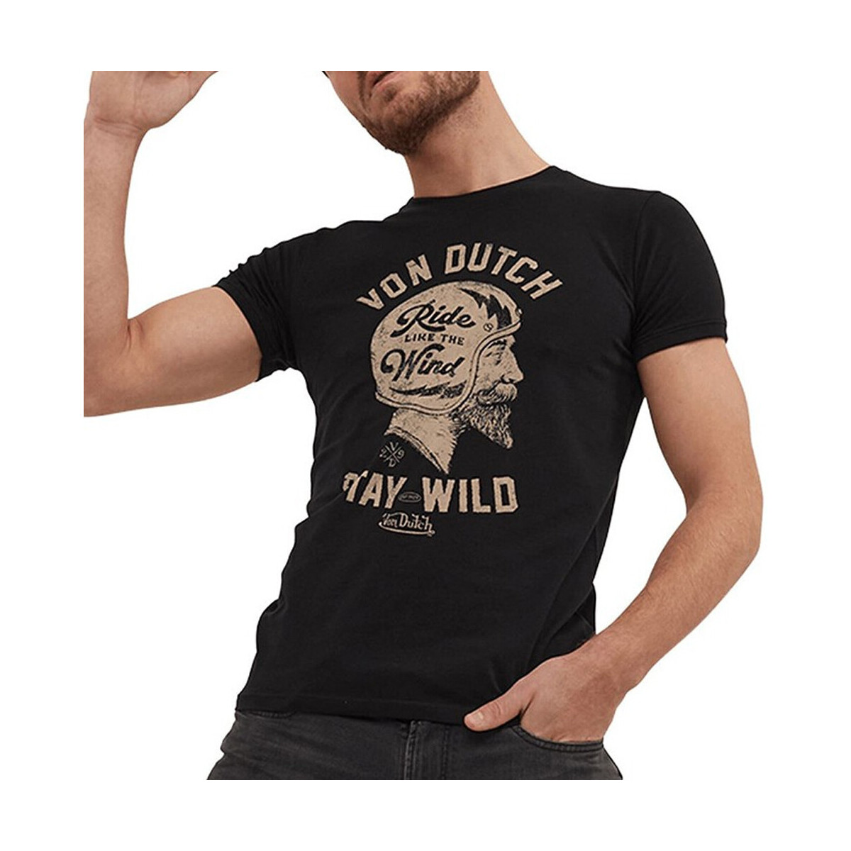 Abbigliamento Uomo T-shirt & Polo Von Dutch VD/TRC/WIND Nero