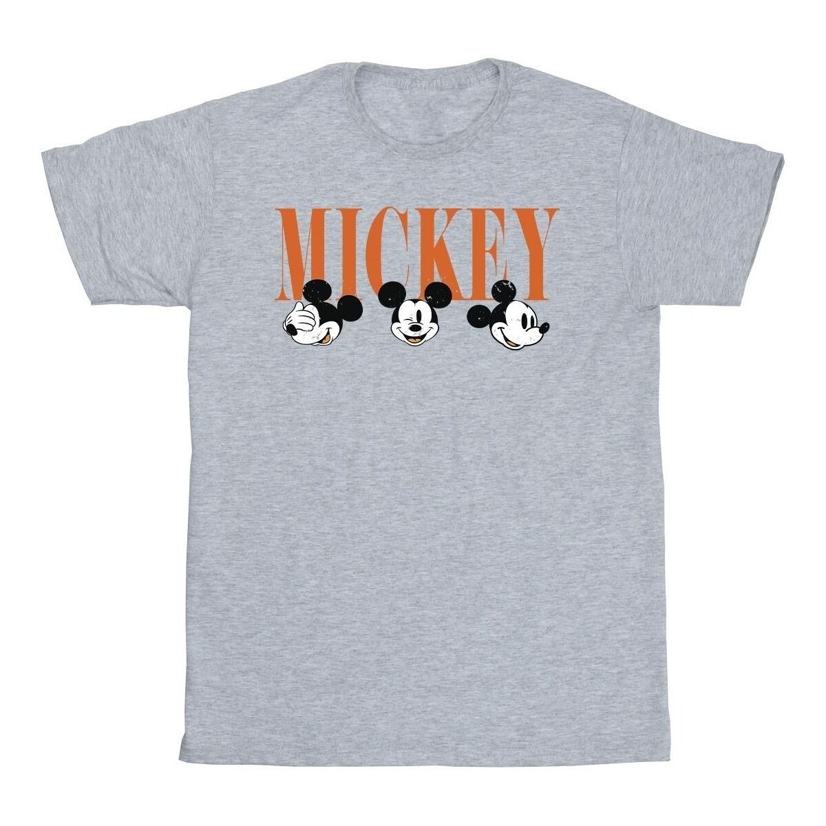 Abbigliamento Bambino T-shirt maniche corte Disney Mickey Mouse Faces Grigio