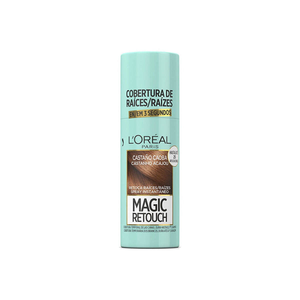 Bellezza Tinta L'oréal Magic Retouch  6-castaño Caoba Spray 
