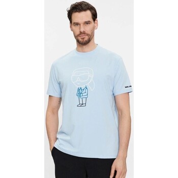 Abbigliamento Uomo T-shirt maniche corte Karl Lagerfeld 541221 755401 Blu